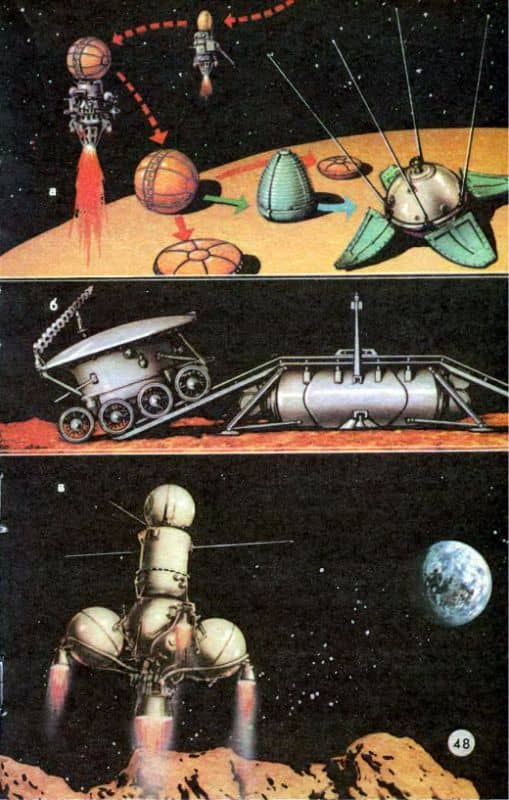 космические аппараты, спускаемые на луну